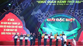 Cuộc thi tìm hiểu 80 năm Ngày thành lập Quân đội nhân dân Việt Nam có 2 giải Đặc biệt