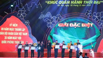 Cuộc thi tìm hiểu 80 năm Ngày thành lập Quân đội nhân dân Việt Nam có 2 giải Đặc biệt