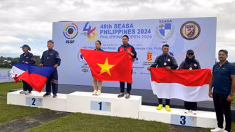 Bắn súng Việt Nam giành 2 Huy chương vàng tại Giải vô địch Bắn súng Đông Nam Á