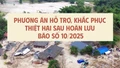 INFOGRAPHIC: Phương án hỗ trợ, khắc phục thiệt hại sau hoàn lưu bão số 10/2025