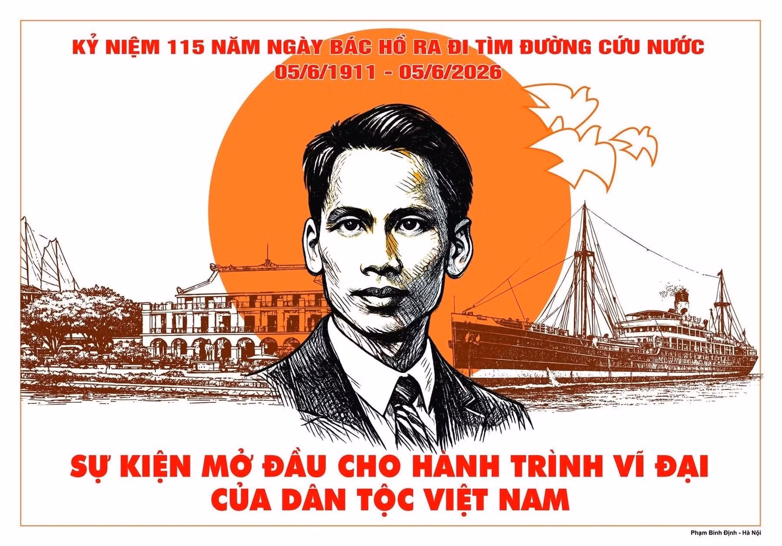 Tranh cổ động của Phạm Bình Định