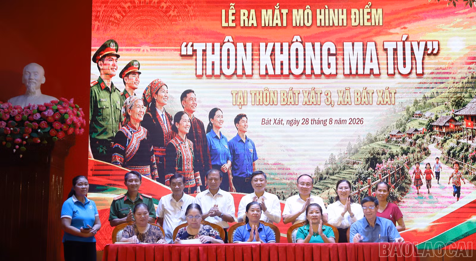 Ký kết tại buổi lễ.