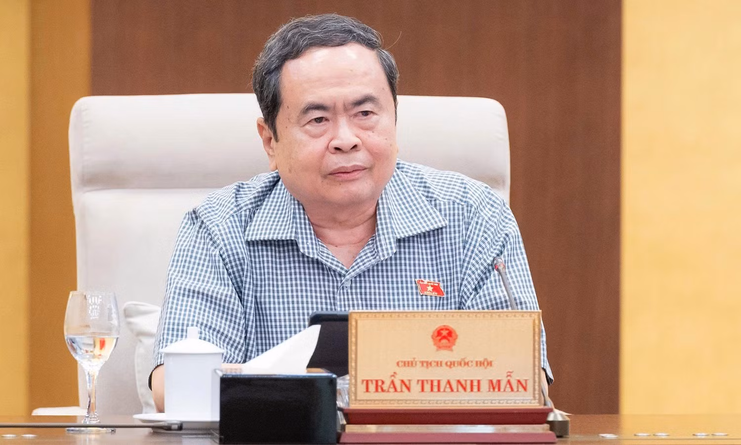 Chủ tịch Quốc hội Trần Thanh Mẫn. (Ảnh: Media Quốc hội)