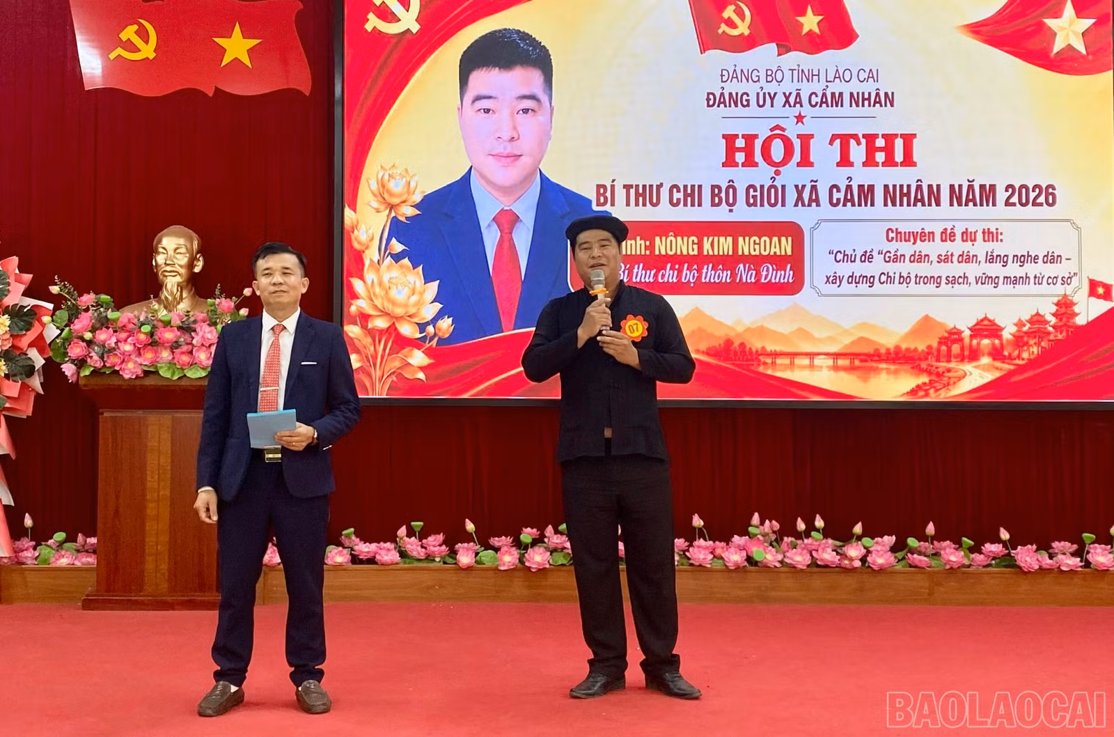 Thí sinh tham gia phần thi xử lý tình huống tại hội thi.