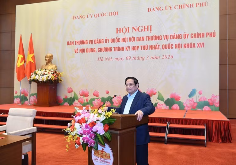 Thủ tướng Phạm Minh Chính phát biểu tại hội nghị.