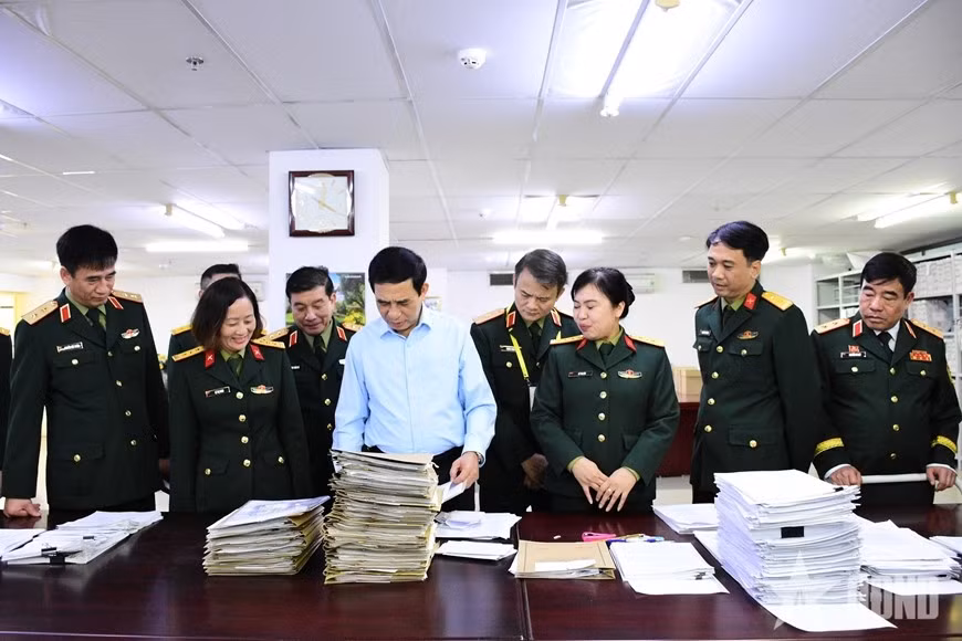 Đại tướng Phan Văn Giang: Phục vụ đại biểu dự Đại hội tuyệt đối không để xảy ra sơ suất, dù là nhỏ nhất ảnh 4