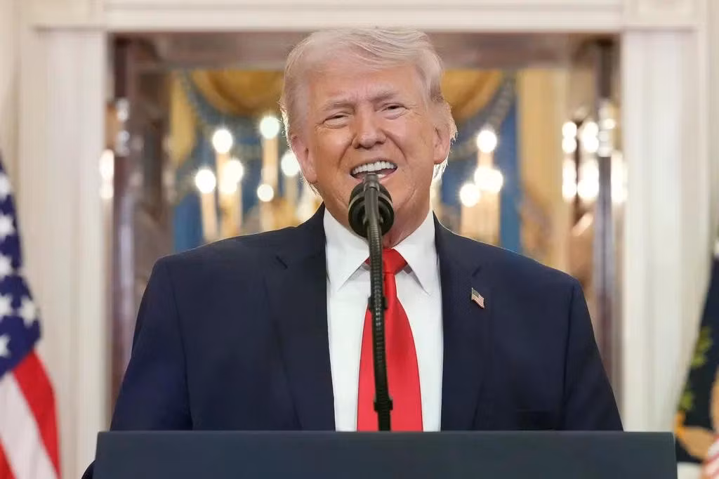 Tổng thống Mỹ Donald Trump phát biểu tại Nhà Trắng, ngày 1/4/2026.