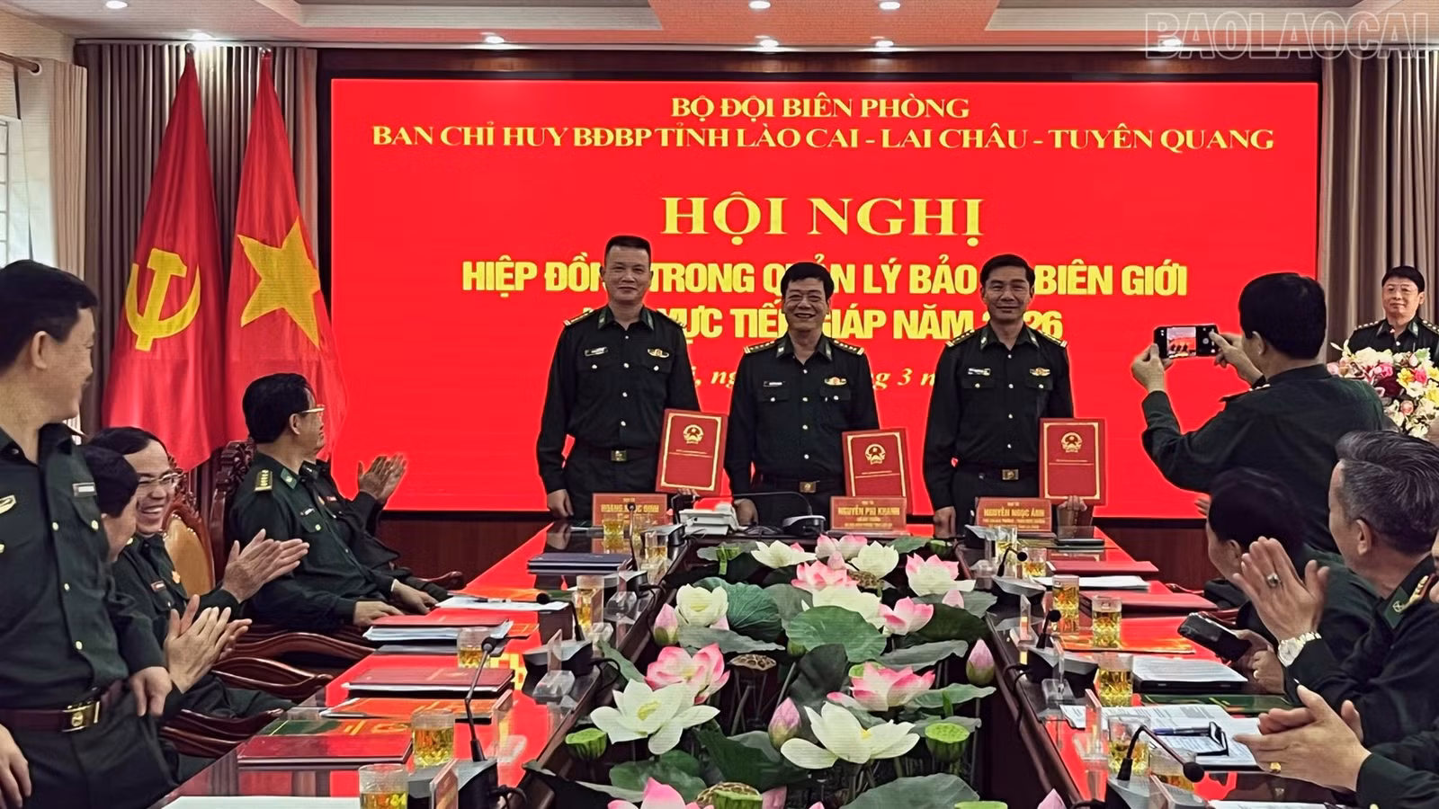 Bộ đội biên phòng 3 tỉnh ký kết quy chế phối hợp hiệp đồng tiếp giáp năm 2026.
