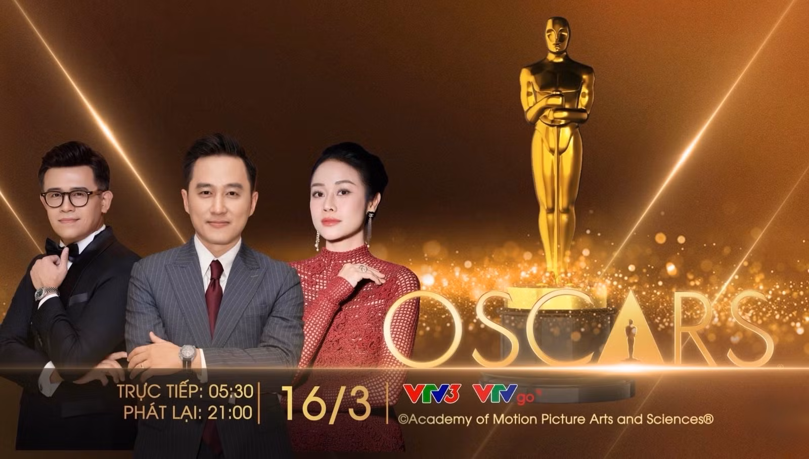 Lễ trao giải được truyền hình trực tiếp trên kênh VTV3 và nền tảng số VTVgo.