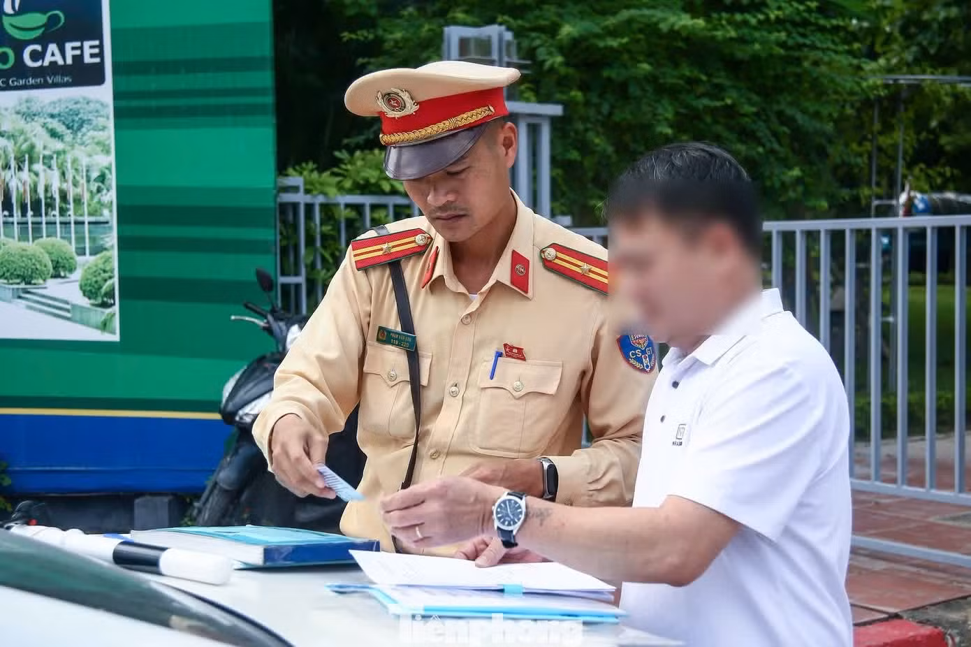 Các trường hợp vi phạm bị lập biên bản.