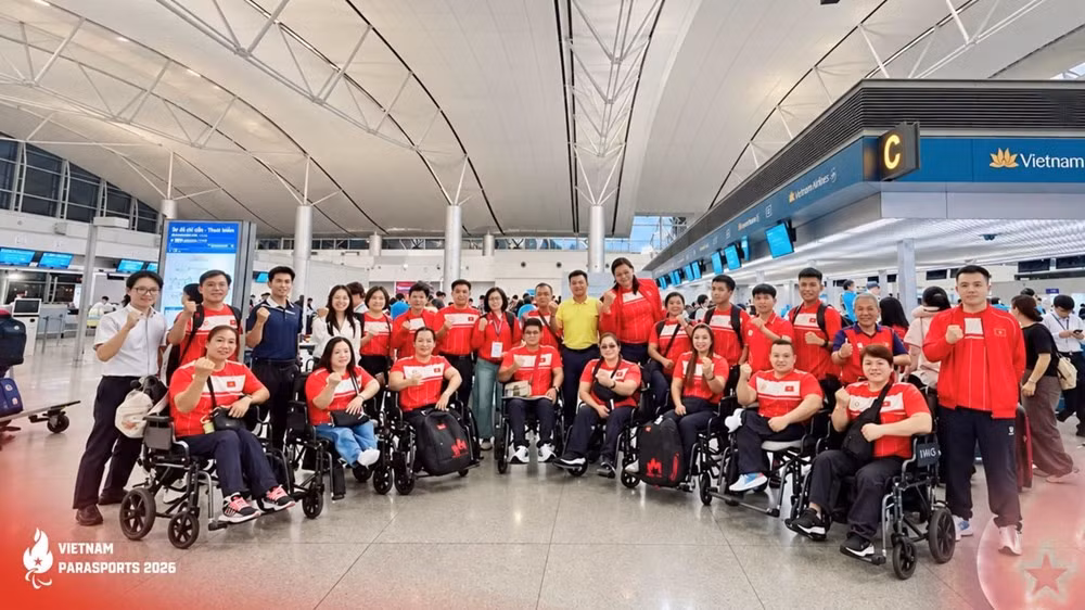 Đoàn Thể thao người khuyết tật Việt Nam quyết tâm chinh phục thử thách tại Asian Para Games 2026. Ảnh: Vietnam Parasports