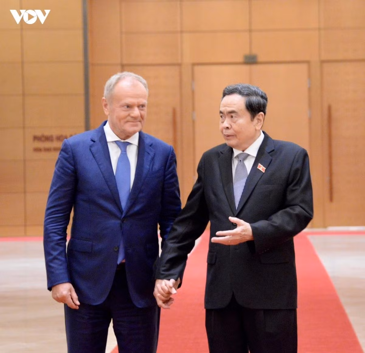 Chủ tịch Quốc hội Trần Thanh Mẫn và Thủ tướng Cộng hòa Ba Lan Donald Tusk