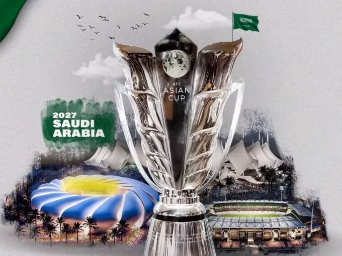 Vòng chung kết Asian Cup 2027 tổ chức tại Arab Saudi từ 7/1 đến 5/2/2027.