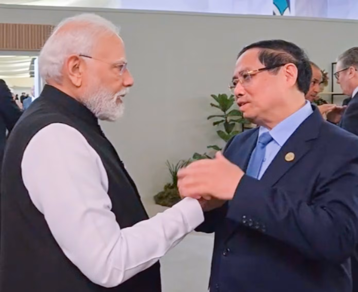 Thủ tướng Phạm Minh Chính gặp Thủ tướng Ấn Độ Narendra Modi.