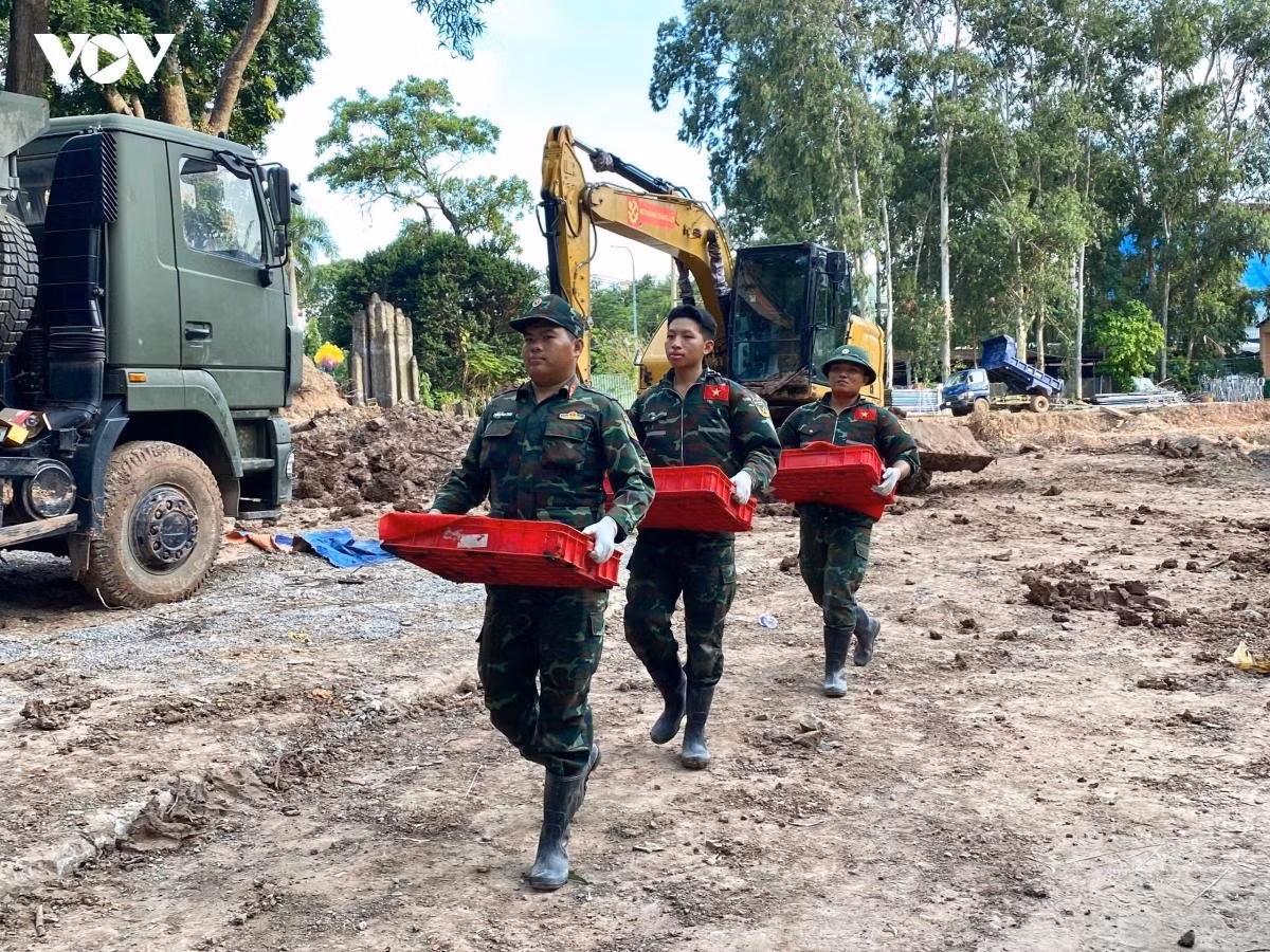 Tính đến nay, lực lượng chức năng đã tìm thấy quy tập được 862 hài cốt liệt sĩ tại Công viên Lê Thị Riêng, TP.HCM. (Ảnh: BTL TP.HCM)