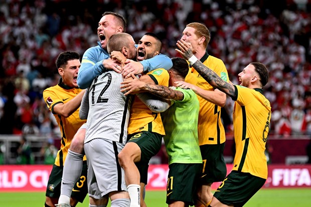 Australia giành vé dự World Cup 2022 sau loạt luân lưu may rủi hình ảnh 1 Australia gianh ve du World Cup 2022 sau loat luan luu may rui hinh anh 1