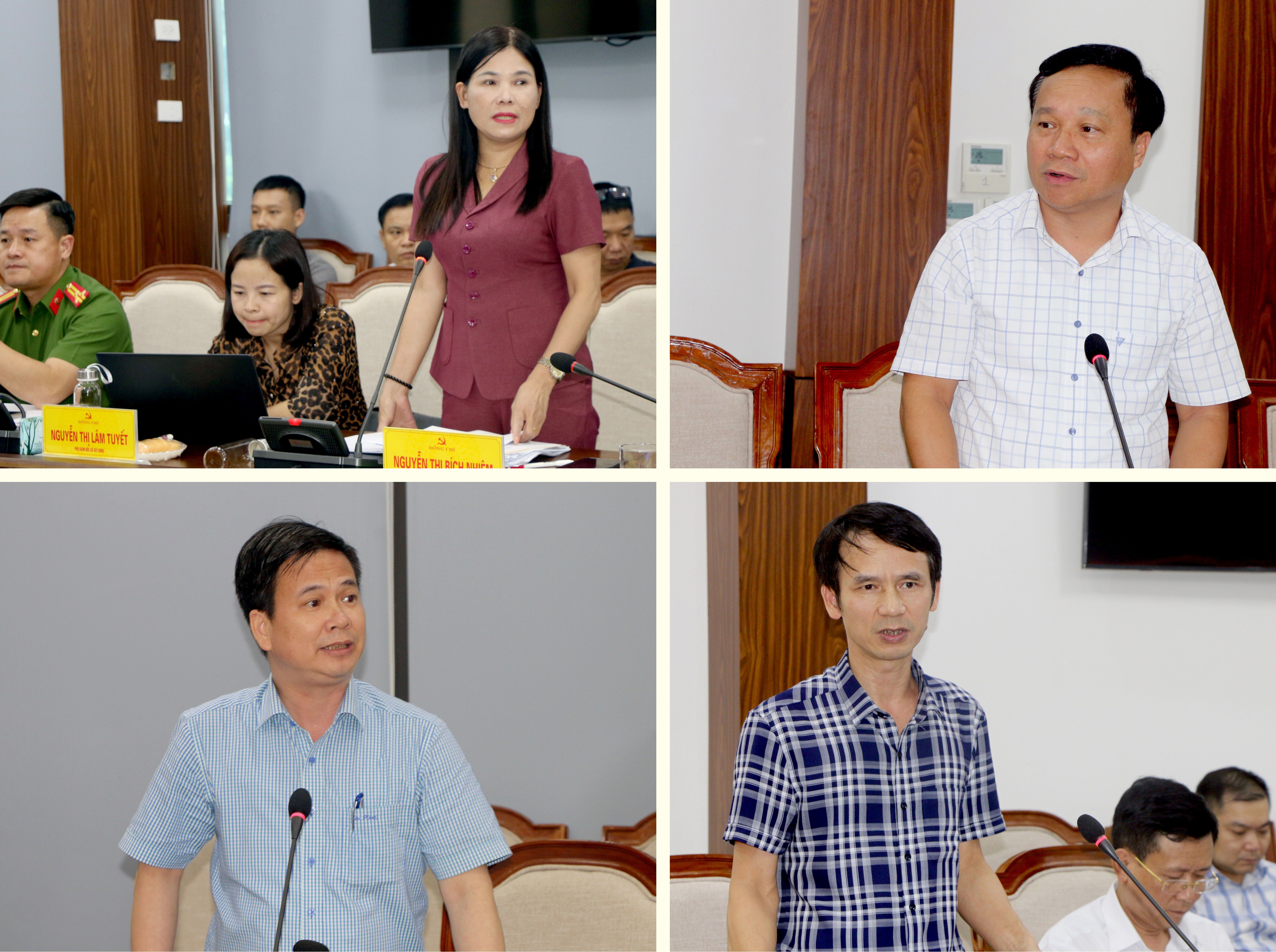 Các thành viên 2 tổ giúp việc tham gia ý kiến tại cuộc họp. anh2.jpg