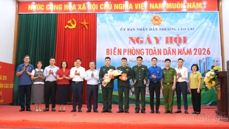 Phường Lào Cai tổ chức ngày hội Biên phòng toàn dân