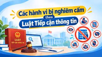 Các hành vi bị nghiêm cấm theo Luật Tiếp cận thông tin