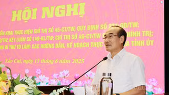 Tiếp tục chỉ đạo tổ chức nghiên cứu, học tập, quán triệt, triển khai thực hiện tốt các chỉ thị, nghị quyết, quy định của Bộ Chính trị