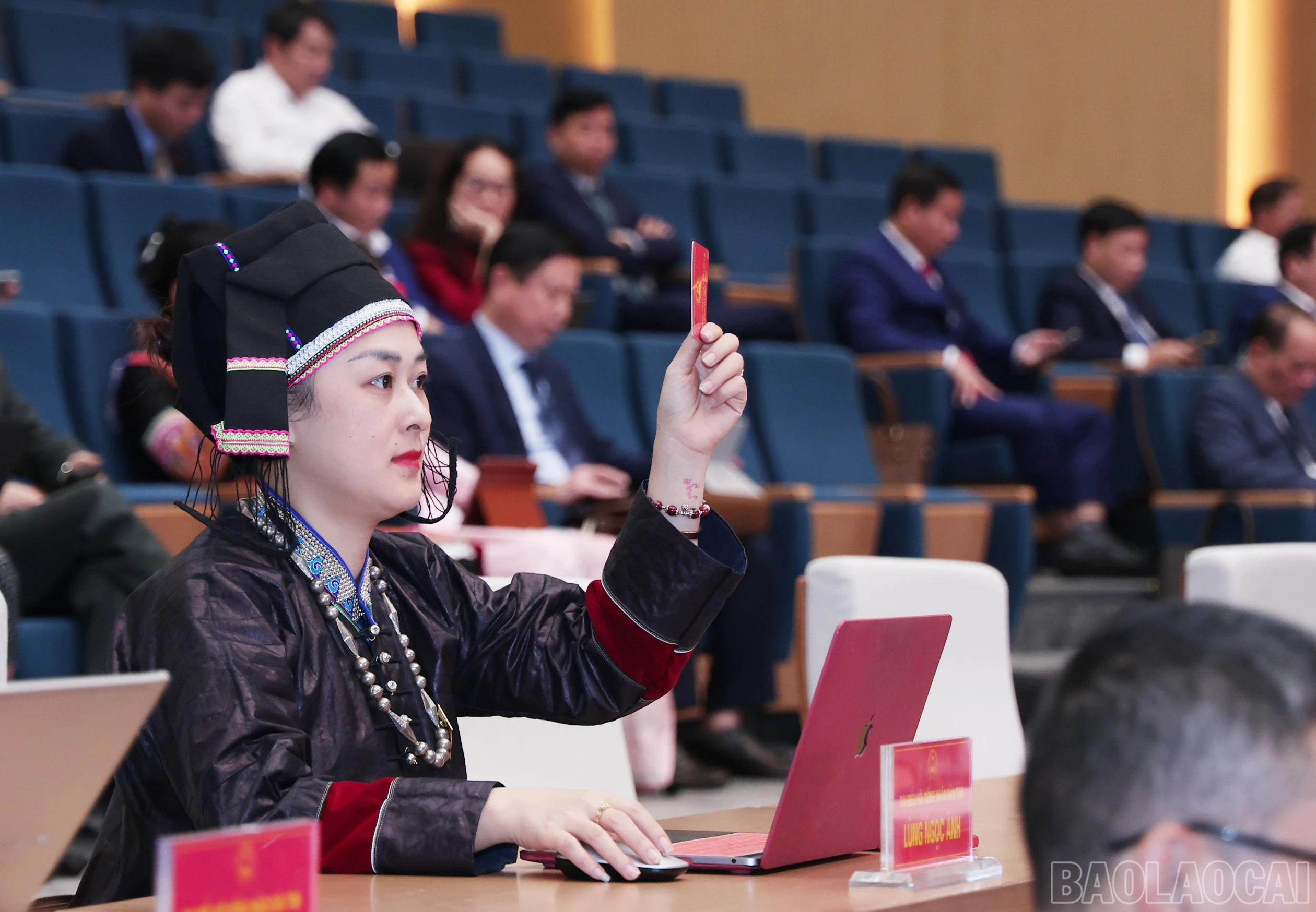 Các đại biểu biểu quyết thông qua nghị quyết.