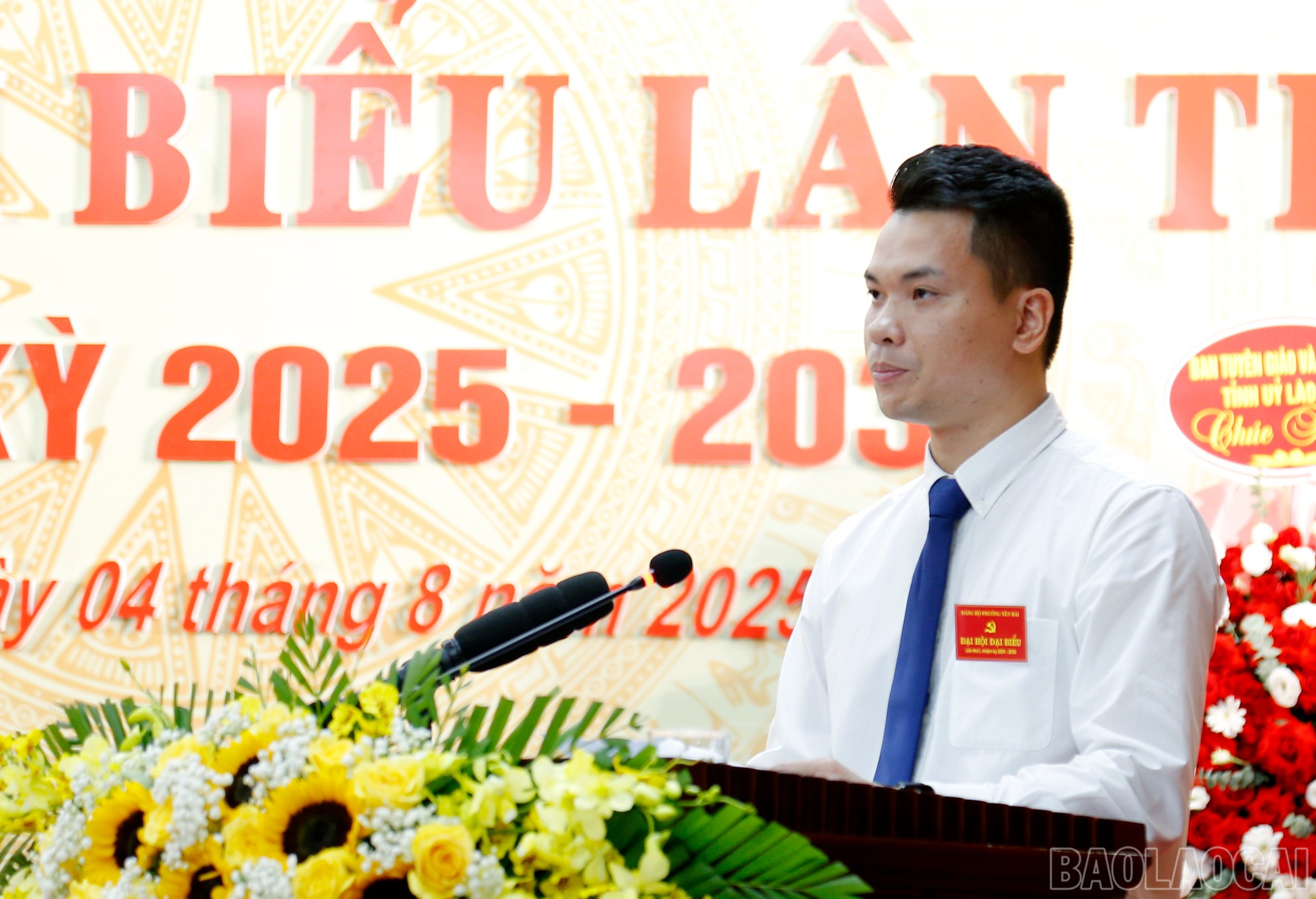 Các đại biểu phát biểu tham luận tại Đại hội baolaocai-br_mg-6076.jpg