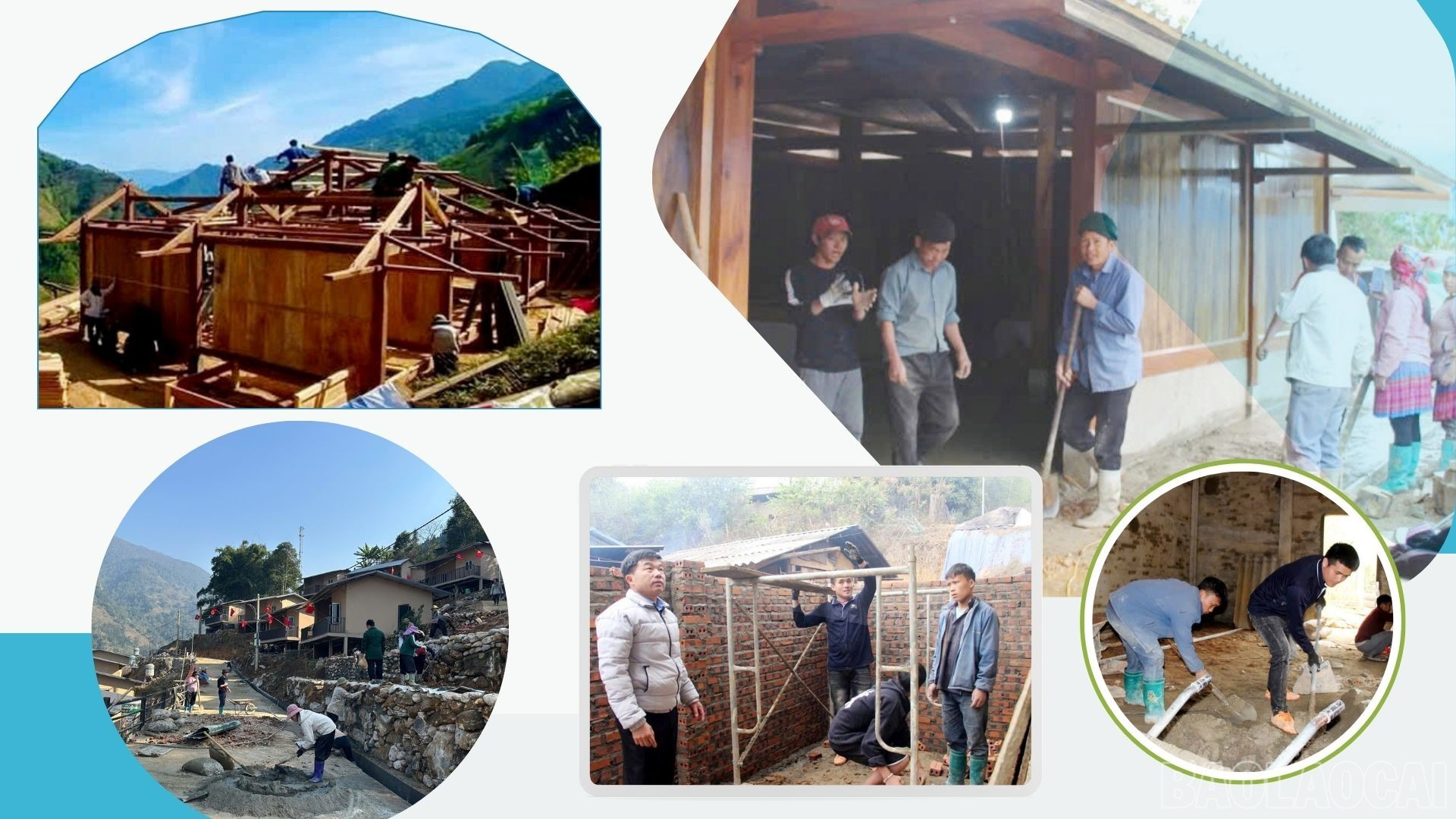 Nhân dân Lào Cai chung sức, đồng lòng giúp đỡ các hộ khó khăn xây dựng nhà ở. baolaocai-br_10.jpg