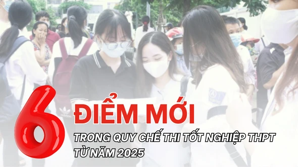 [Infographic] Những điểm mới trong kỳ thi tốt nghiệp THPT năm 2025