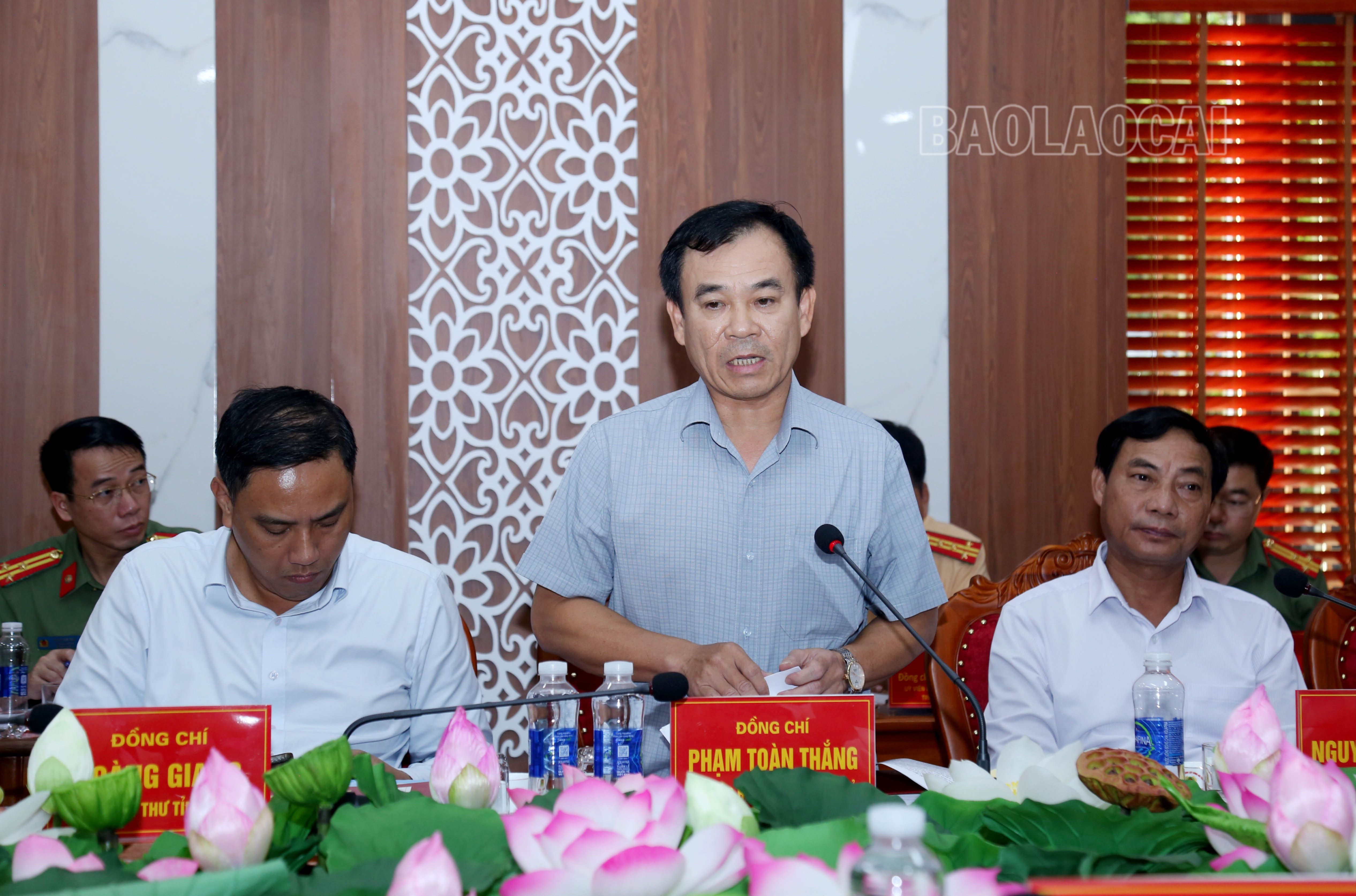 Trưởng Ban Tổ chức Tỉnh ủy Phạm Toàn Thắng phát biểu. IMG_7790.JPG