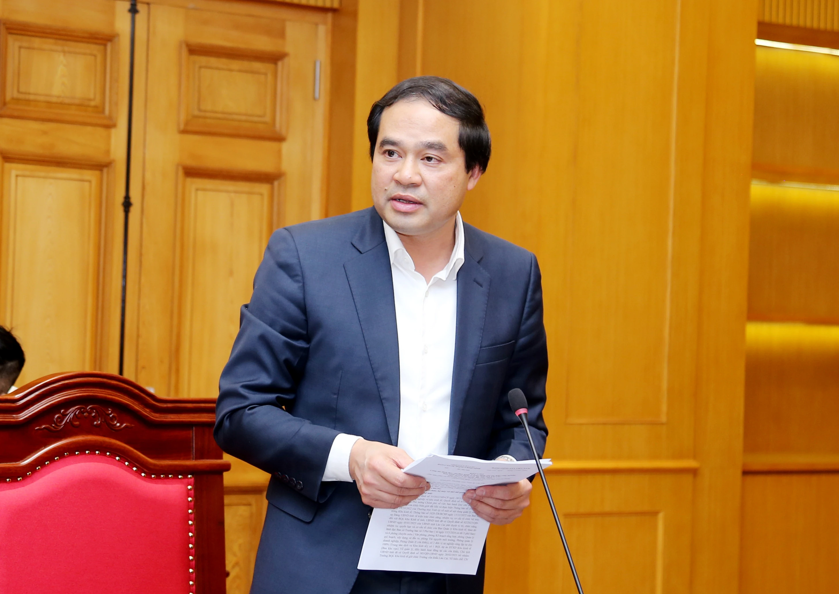 Đồng chí Chủ tịch UBND tỉnh có ý kiến chỉ đạo về tổ chức quản lý tại Khu kinh tế.