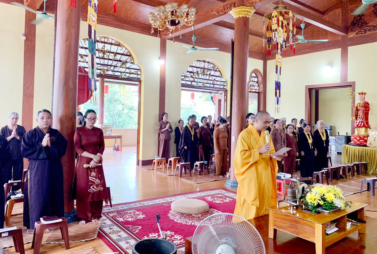 Chùa Thiên Trúc, thị trấn Phố Lu tổ chức Lễ cầu siêu cố Tổng Bí thư Nguyễn Phú Trọng, bắt đầu từ sáng 25/7.