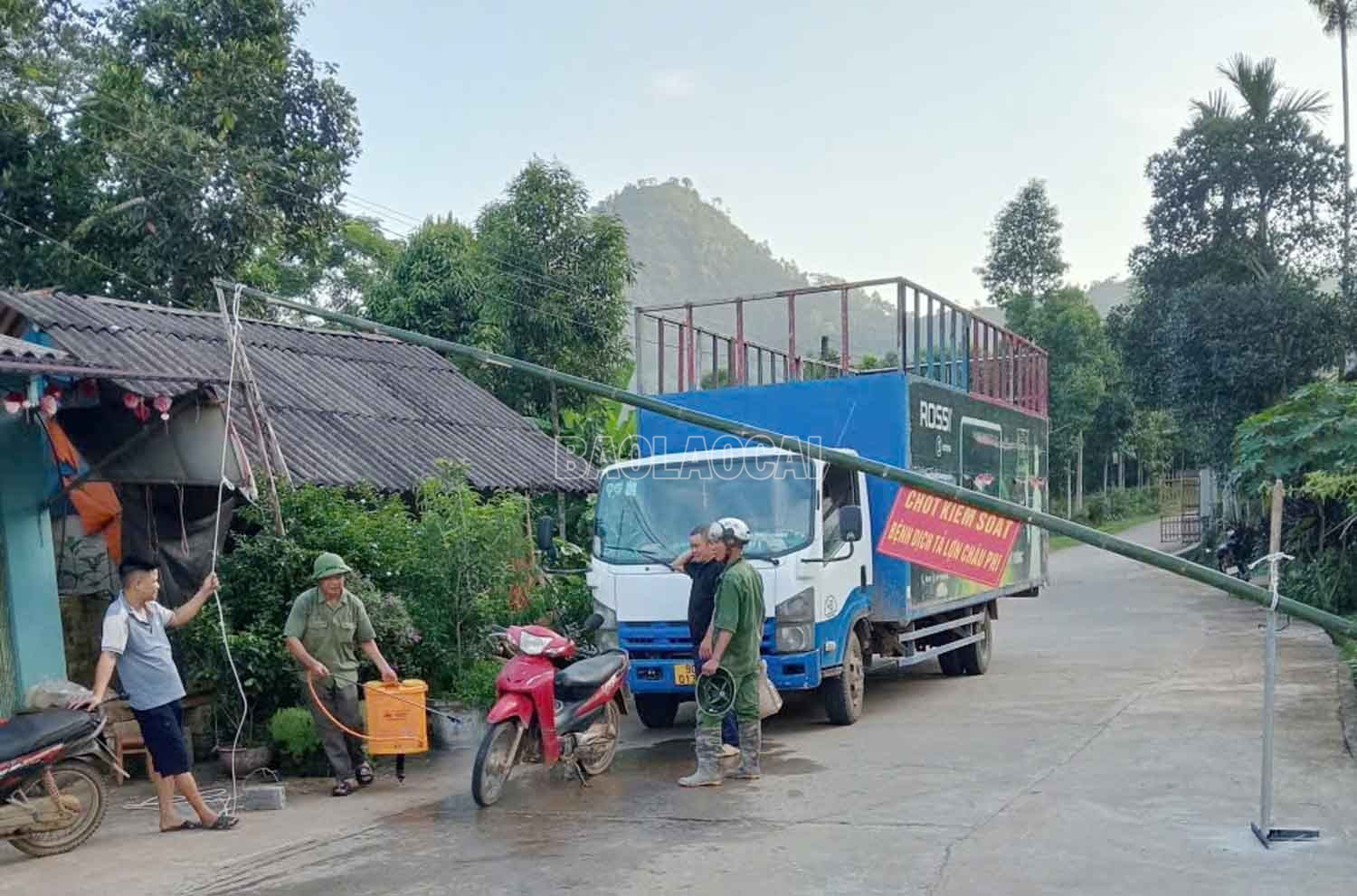 Xã Lương Thịnh thành lập chốt kiểm soát dịch bệnh tả lợn châu Phi. baolaocai-c_z6878967130536-ad2bd528f7a7b8faf7c586752498a5f3.jpg