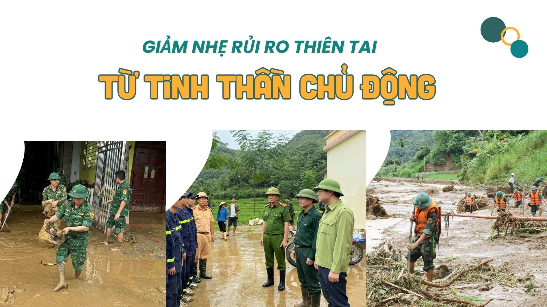 Giảm nhẹ rủi ro thiên tai từ tinh thần chủ động