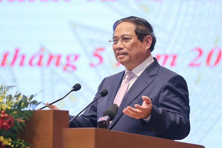 Thủ tướng Chính phủ Phạm Minh Chính kết luận tọa đàm. (ảnh: Báo Điện tử Chính phủ) img4592-17486699585241807535550.jpg