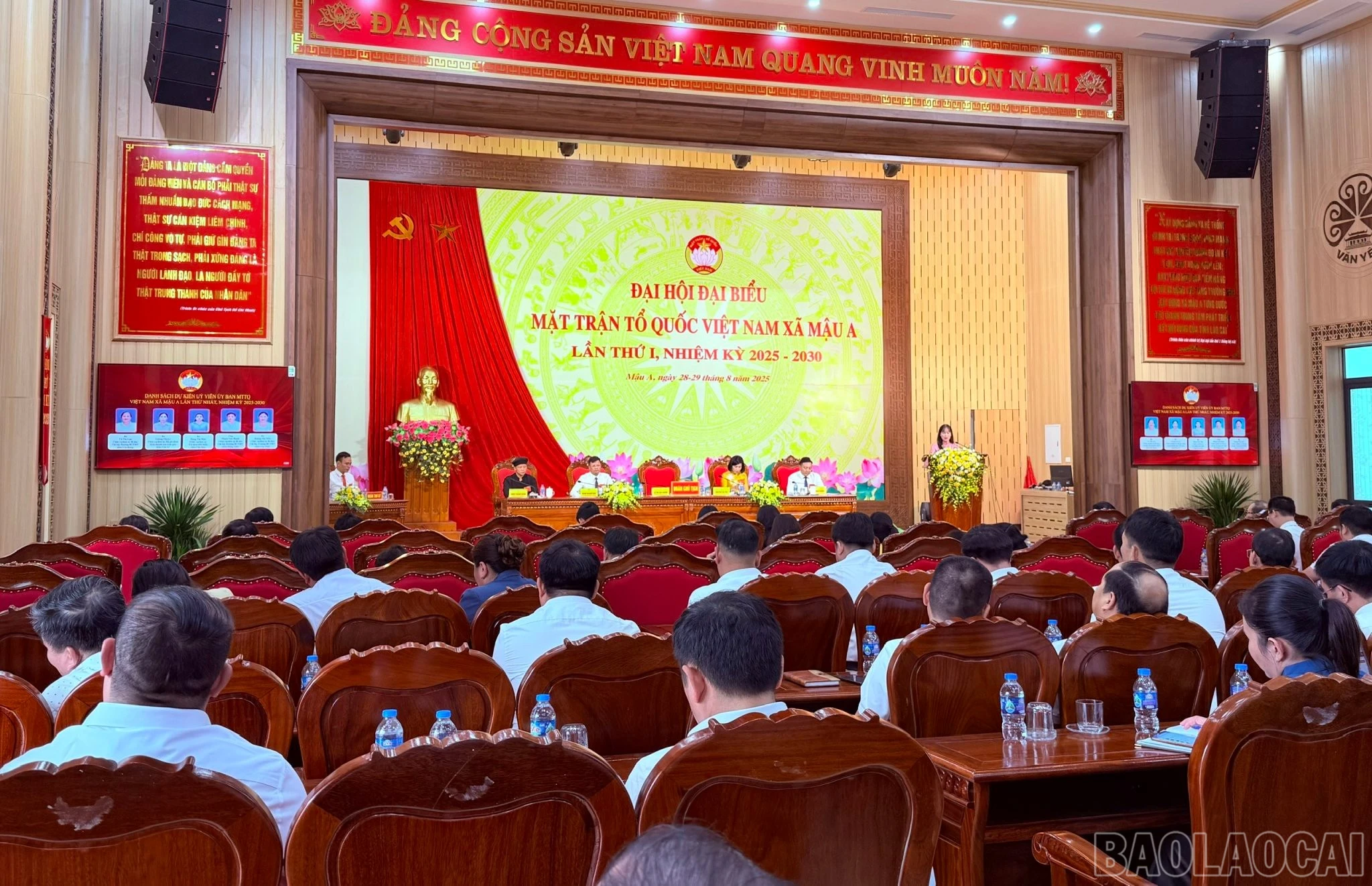 Đại hội đã hiệp thương cử Ủy ban MTTQ xã Mậu A khóa I, nhiệm kỳ 2025 - 2030 gồm 64 ông, bà.