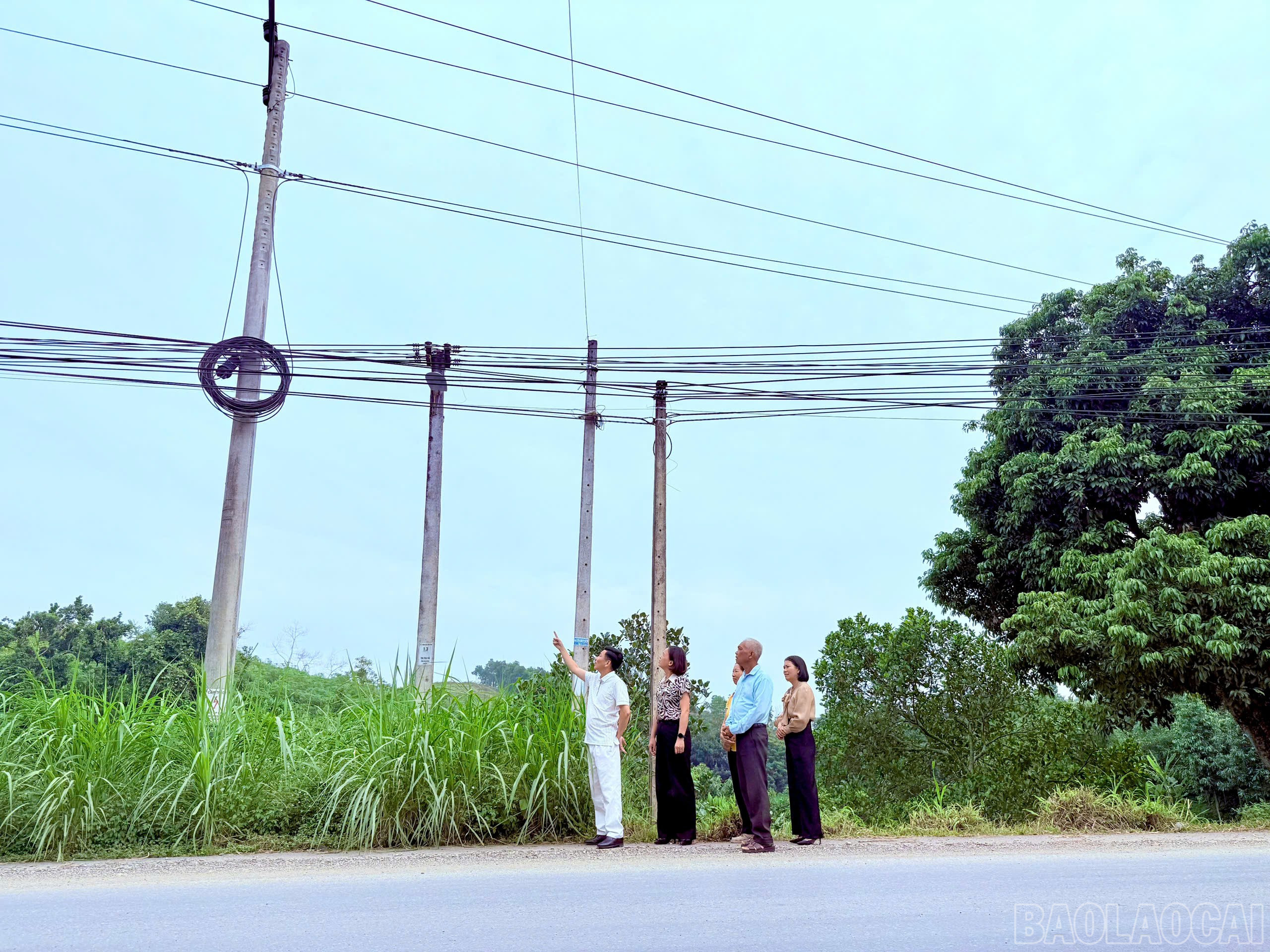 “Tuyến đường điện an ninh” của thôn Làng Qua, xã Trấn Yên là một trong những công trình chào mừng Đại hội đại biểu Mặt trận Tổ quốc (MTTQ) tỉnh lần thứ I, nhiệm kỳ 2025 - 2030. baolaocai-br_1.jpg
