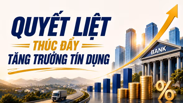 Quyết liệt thúc đẩy tăng trưởng tín dụng