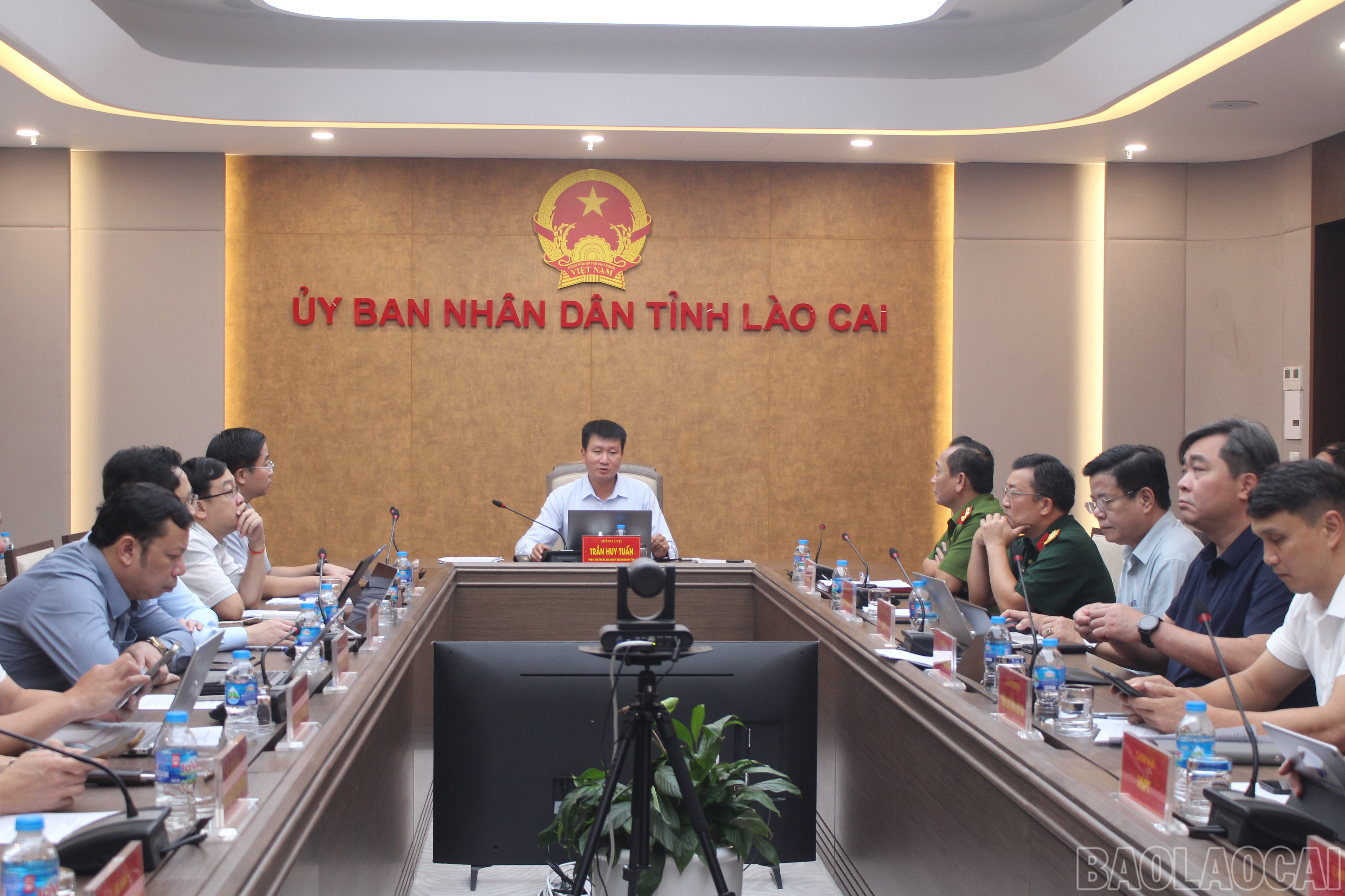 Các đại biểu dự họp tại điểm cầu tỉnh Lào Cai. baolaocai-br_img-2035.jpg