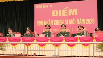 Trung đoàn 174 hoàn thành tiếp nhận chiến sĩ mới