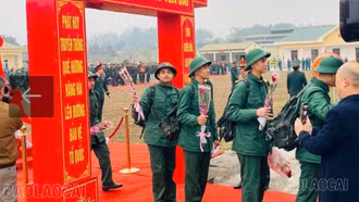 Lào Cai: Lễ giao nhận quân được tổ chức tại 7 điểm