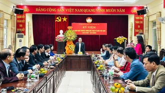 Chủ tịch UBND tỉnh Nguyễn Tuấn Anh chúc mừng Ủy ban MTTQ Việt Nam tỉnh nhân kỷ niệm ngày truyền thống