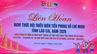 Lào Cai tổ chức Liên hoan "Nghi thức đội Thiếu niên tiền phong Hồ Chí Minh" năm 2026. 