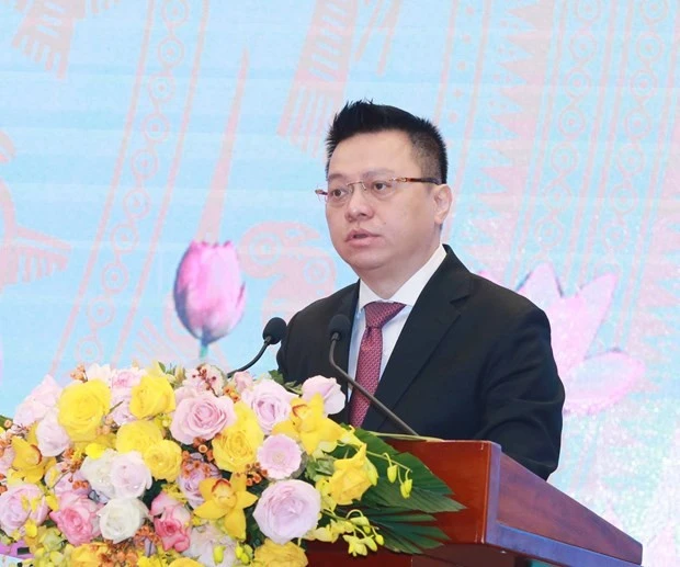 Ông Lê Quốc Minh, Ủy viên Trung ương Đảng, Tổng Biên tập Báo Nhân Dân, Chủ tịch Hội Nhà báo Việt Nam.