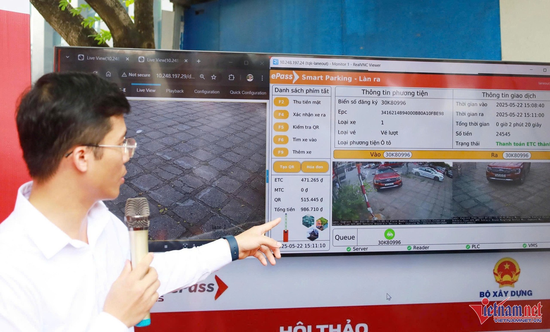 Điễm đỗ Trần Quang Khải là một trong những điểm đỗ thông minh đang áp dụng công nghệ thu phí không dừng do Viettel ePass triển khai. 7.jpg