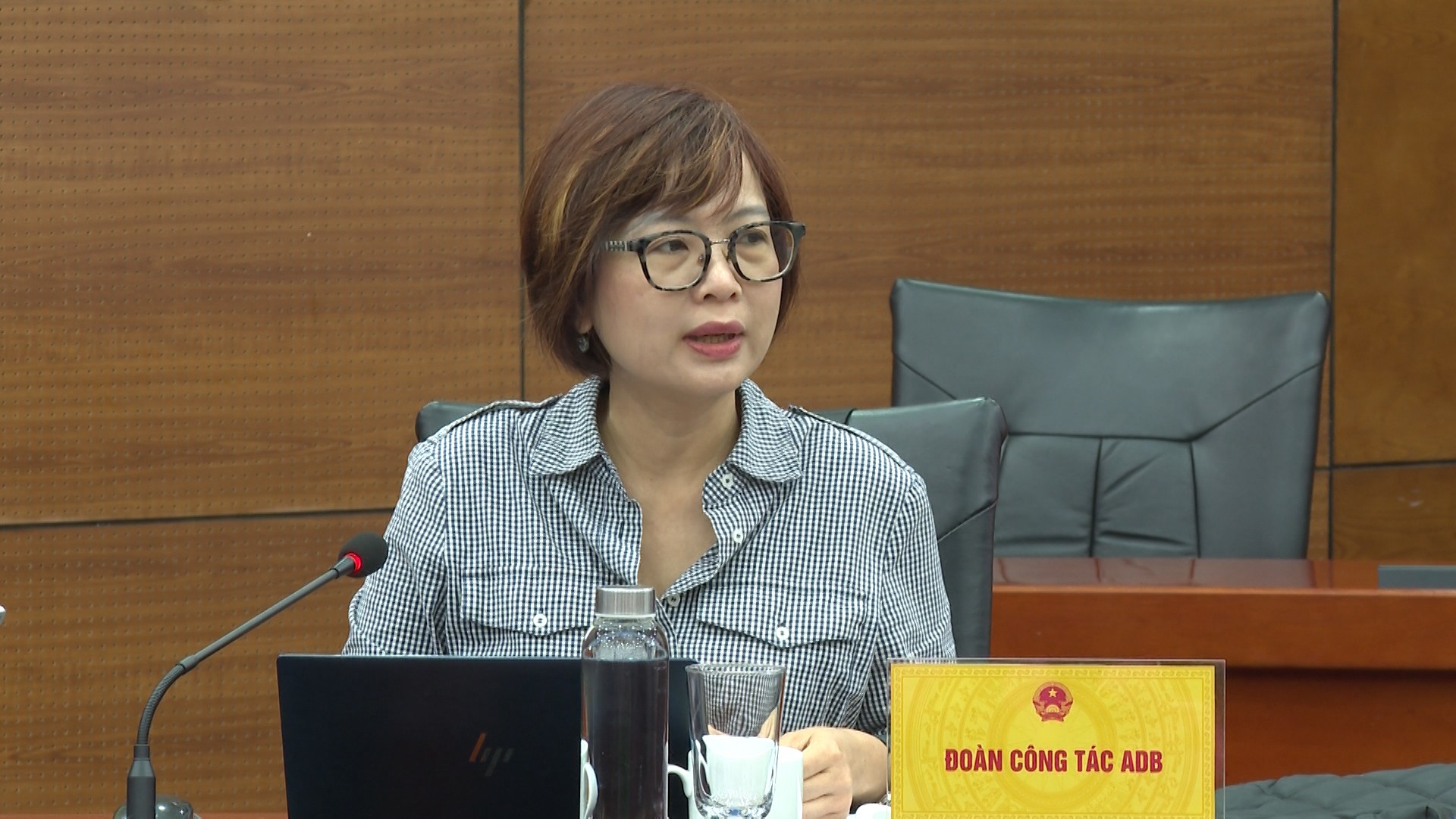 Đại biểu Đoàn công tác ADB tham gia ý kiến. c561500-17-46-50still007.jpg