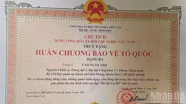 Chủ tịch nước ký Quyết định truy tặng Trung sĩ Cao Tuấn Anh Huân chương Bảo vệ Tổ quốc hạng Ba