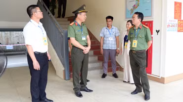 Kiểm tra công tác bảo đảm an ninh, trật tự tại các điểm thi tốt nghiệp THPT năm 2026