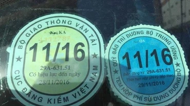 Đề xuất bãi bỏ tem nộp phí sử dụng đường bộ dán trên kính xe ôtô