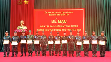 Xã Trịnh Tường hoàn thành xuất sắc diễn tập tác chiến trong khu vực phòng thủ tỉnh năm 2026