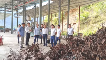 Đoàn giám sát của Ban Thường vụ Tỉnh ủy làm việc tại xã Mỏ Vàng